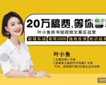 叶小鱼21天短视频文案拆书营,学完轻松搞定各类书单短视频文案-小牛学府