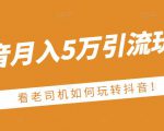 老古董·抖音月入5万引流玩法，看看老司机如何玩转抖音(附赠：抖音另类引流思路)-小牛学府