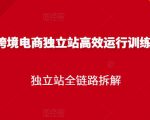跨境电商独立站高效运行训练营，独立站全链路拆解-小牛学府