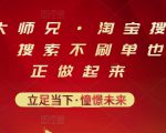 电商大师兄·淘宝搜索新玩法，搜索不刷单也能真正做起来-小牛学府
