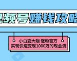 玩转微信视频号赚钱：小白变大咖涨粉百万实现快速变现1000万的现金流-小牛学府