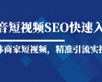 抖音短视频Seo搜索排名优化新手快速入门教程，实体商家短视频，精准引流实操课-小牛学府
