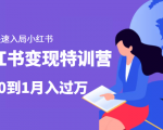 小红书变现特训营:带你快速入局小红书,从0到1月入过万-小牛学府