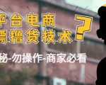 外面收费2980的全平台电商白嫖撸货技术(仅揭秘勿操作-商家防范必看)-小牛学府