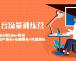 美业抖音流量训练营：从0到10w+粉丝 让你的门店用户增长+业绩增长+利润增长-小牛学府