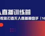 无人直播训练营:手把手教您打造无人直播操盘手(16节课时)-小牛学府