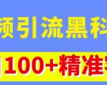 视频引流黑科技玩法，不花钱推广，视频播放量达到100万+，每日100+精准客源-小牛学府