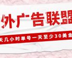 外面收费1980的最新国外LEAD广告联盟搬砖项目，单号一天至少30美金【详细玩法教程】-小牛学府