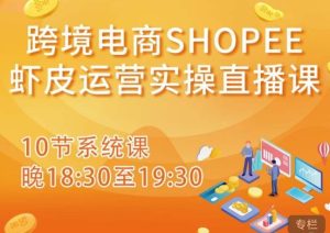 跨境电商Shopee虾皮运营实操直播课，从零开始学，入门到精通（10节系统课）-小牛学府