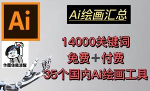 AI绘画汇总14000关键词+35个国内AI绘画工具（兔费+付费）头像壁纸不用愁-小牛学府