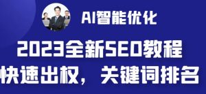 2023最新网站AI智能优化SEO教程,简单快速出权重,AI自动写文章+AI绘画配图-小牛学府