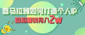 喜马拉雅如何打造个人IP,吸粉赚钱月入2W【揭秘】-小牛学府