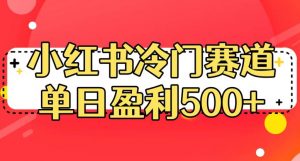 小红书冷门赛道，单日盈利500+【揭秘】-小牛学府