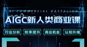 张诗童·AIGC新人类商业课,行业分析/效率提升/商业机会/认知升维-小牛学府