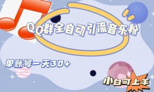 QQ群全自动引流音乐粉,单账号一天轻松引流30+-小牛学府