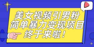 价值3980的男粉暴力引流变现项目，一部手机简单操作，新手小白轻松上手，每日收益500+【揭秘】-小牛学府