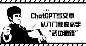 ChatGPT写文章，从入门秒变高手的‘武功秘籍’【揭秘】-小牛学府