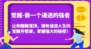 觉醒-做一个通透的强者,让你醍醐灌顶,拥有通透人生的觉醒开悟课,掌握强大的秘密!-小牛学府