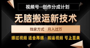 视频号无脑搬运新技术,破原创壕流量,独家方式,爆过视频,还会再爆【揭秘】-小牛学府