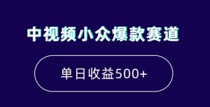 中视频小众爆款赛道，7天涨粉5万+，小白也能无脑操作，轻松月入上万【揭秘】-小牛学府