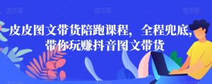 皮皮图文带货陪跑课程,全程兜底,带你玩赚抖音图文带货-小牛学府