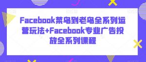 Facebook菜鸟到老鸟全系列运营玩法+Facebook专业广告投放全系列课程-小牛学府