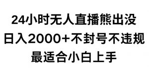 快手24小时无人直播熊出没,不封直播间,不违规,日入2000+,最适合小白上手,保姆式教学【揭秘】-小牛学府