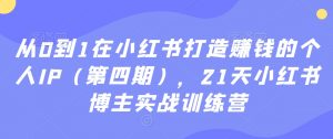 从0到1在小红书打造赚钱的个人IP(第四期),21天小红书博主实战训练营-小牛学府