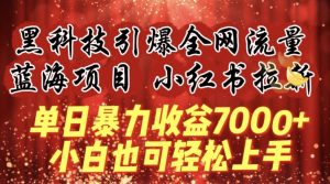 蓝海项目!黑科技引爆全网流量小红书拉新,单日暴力收益7000+,小白也能轻松上手【揭秘】-小牛学府