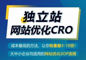 独立站网站优化CRO,成本最低的方法,让你销量翻3-10倍-小牛学府
