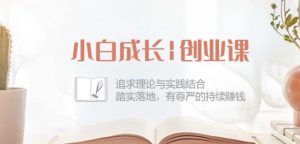 小白成长创业课:追求理论与实践结合,踏实落地,有尊严的持续赚钱-42节-小牛学府