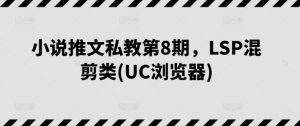 小说推文私教第8期,LSP混剪类(UC浏览器)-小牛学府