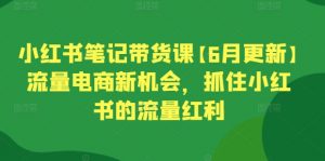 小红书笔记带货课【6月更新】流量电商新机会,抓住小红书的流量红利-小牛学府