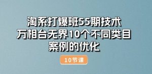 淘系打爆班55期技术：万相台无界10个不同类目案例的优化(10节)-小牛学府