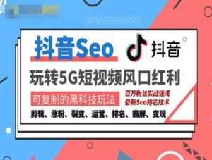 抖音SEO引流培训课程-抓住抖音风口,实现搜索排名,获取精准流量,快速成交变现-小牛学府