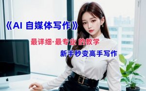 AI自媒体文章创作全网最详细教程,新手秒变写作高手,多方位发展-小牛学府