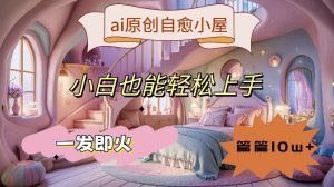 ai原创治愈小屋,小白也能轻松上手,一发即火,篇篇10w+【揭秘】-小牛学府
