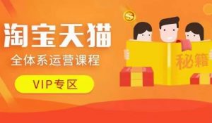 淘宝天猫全体系运营课程【9月24更新】，店铺全系运营、动销玩法、擦边球玩法等等-小牛学府