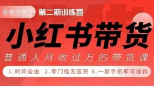 小Red书带货42天训练营 2.0版，宝妈+自由职+上班族+大学生，提高副业收入的大红利项目-小牛学府