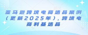 亚马逊跨境电商选品案例(更新2025年),跨境电商利基选品-小牛学府