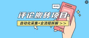 悟空采集评论搬砖_评论搬砖+自动采集【完整攻略】-小牛学府