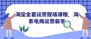淘宝全套运营现场课程，淘系电商运营必学-小牛学府