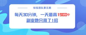 副业她只用了1招，每天30分钟，无脑二创，一天最高1.5k-小牛学府