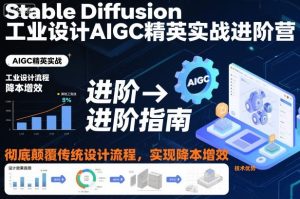 Stable Diffusion工业设计AIGC精英实战进阶营,彻底颠覆传统设计流程,实现降本增效-小牛学府