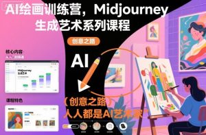 AI绘画训练营,Midjourney生成艺术系列课程,人人都是AI艺术家-小牛学府