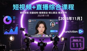 短视频+直播综合课程【2025年11月】,审核新规-流量结构-搜索联动-核心算法-推流细节-小牛学府