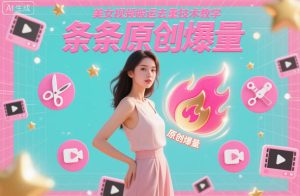 美女视频搬运去重技术教学，条条原创爆量-小牛学府