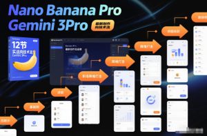Nano Banana Pro Gemini 3Pro,最新创作实战课,12节实战向技术流,职场降维打击-小牛学府