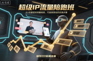 超级IP流量陪跑班,大V流量密码倾囊相授,可直接落地的实操步骤-小牛学府