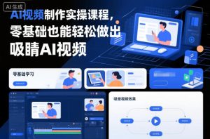 AI视频制作实操课程，零基础也能轻松做出吸睛AI视频-小牛学府